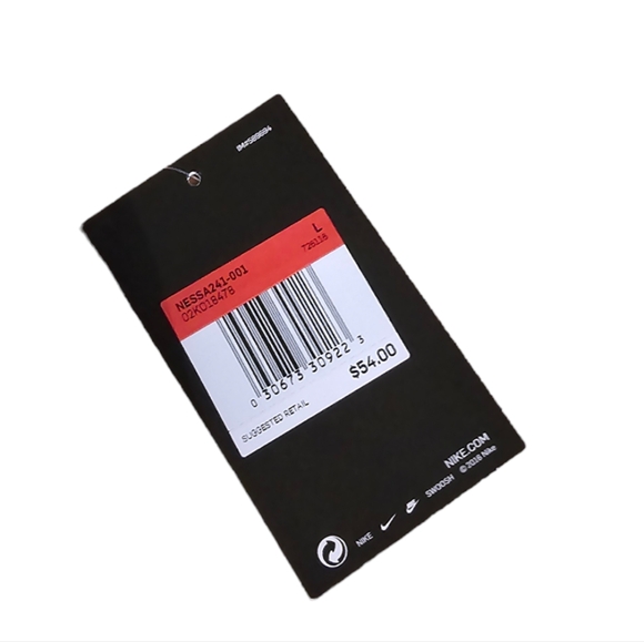 Nike Tankini Bathing Suit Top NWT Black, Gray, White Size Large - Picture 3 of 6